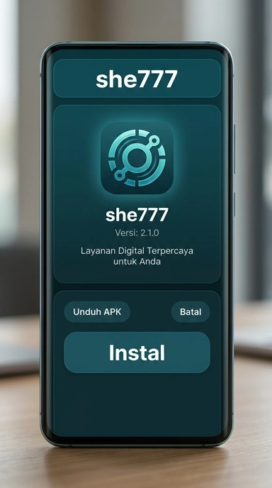 Tampilan halaman APK she777